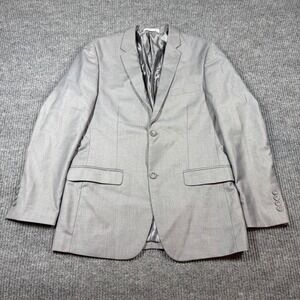 Needle and Stitch Blazer Men's 38R Light Grey Suit Jacket Sport Coat Office